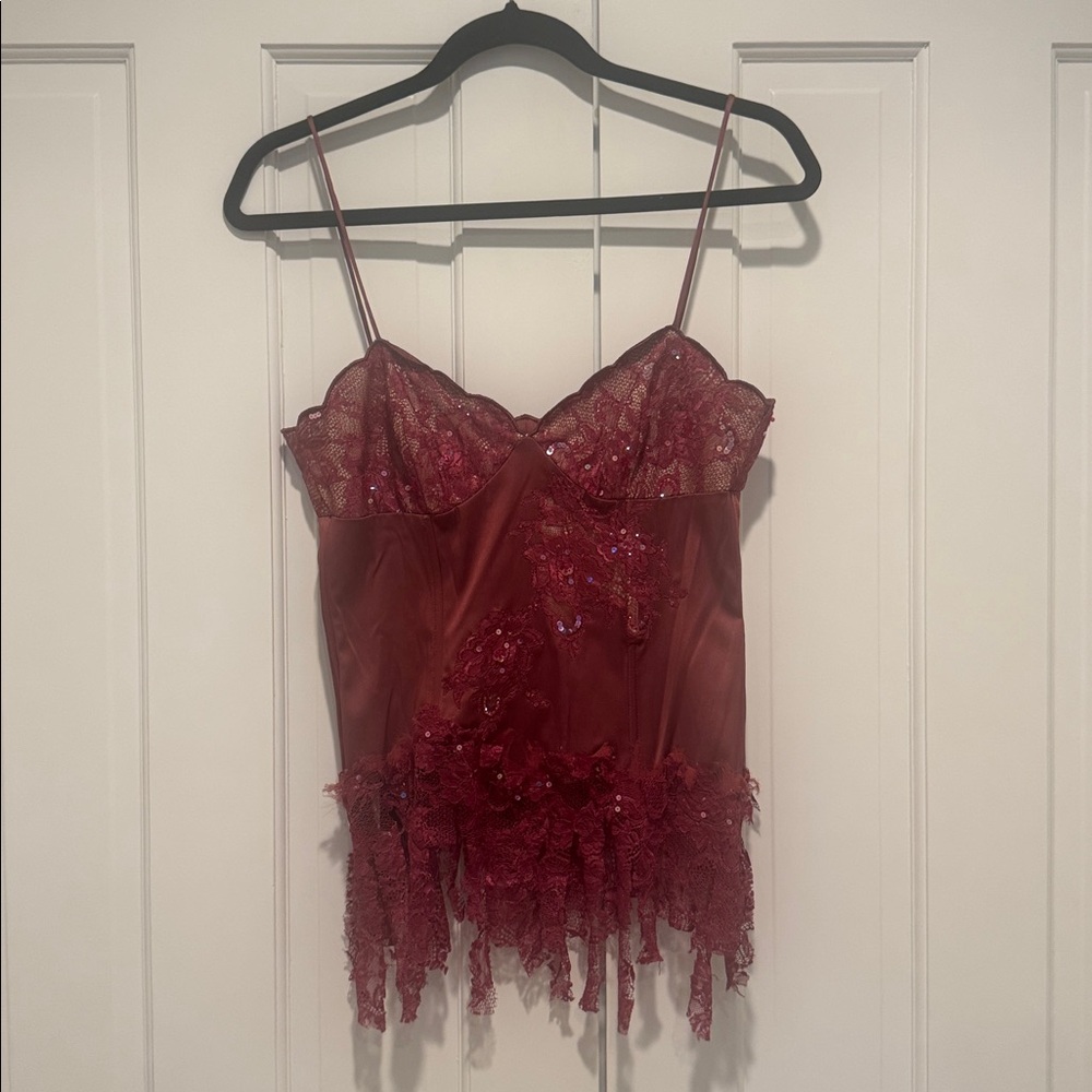 Mandalay Merlot corset